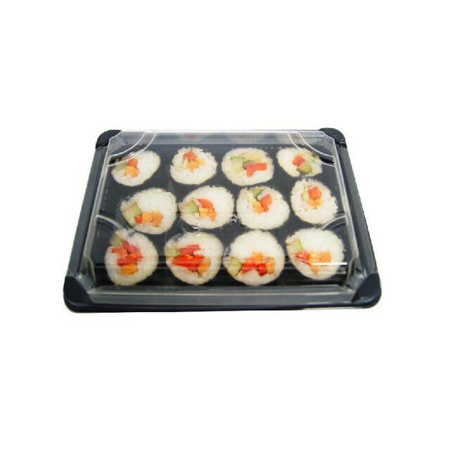 ▷ Plato de Presentación Quadripack RAV301N rPET con Tapa Transparente 170x170x46mm | EnvasesAlimentarios.es