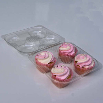 Envase Optipack X1501S4AL2 rPET para Muffins Tapa Bisagra Antivaho