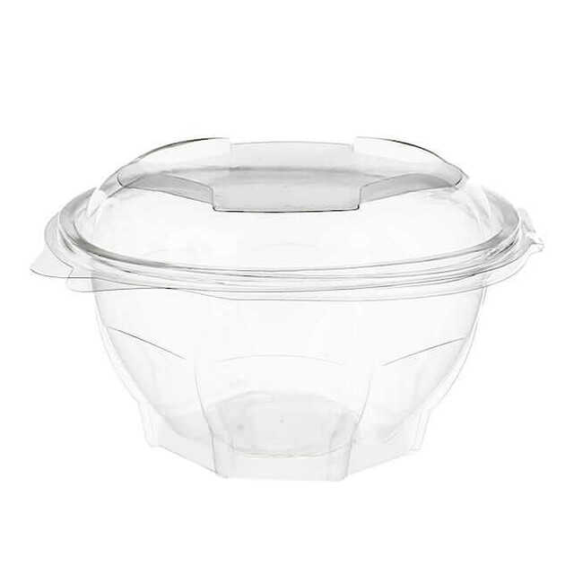 ▷ Envase Redondo Sekipack SLR750 rPET Tapa Bisagra Precortada 750ml | EnvasesAlimentarios.es