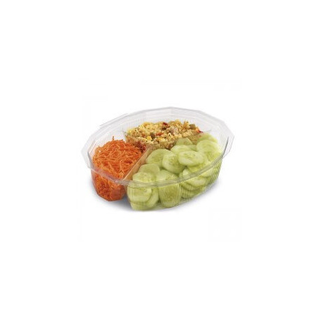 ▷ Envase Multipack M3C900 rPET Tapa Bisagra 3C 750ml | EnvasesAlimentarios
