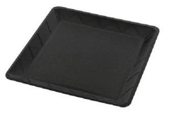 ▷ Base Negra Cuadrada Tradipack C21TR30 PET 210mm | EnvasesAlimentarios.es