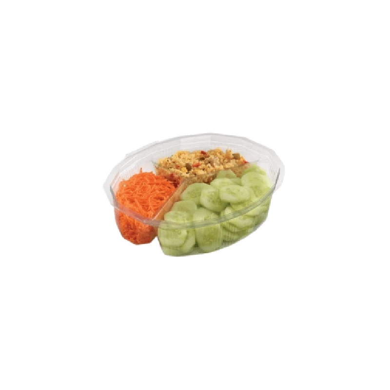 ▷ Ensaladera Elipack E3C1500 rPET Tapa Bisagra 3C 1275ml | EnvasesAlimentarios