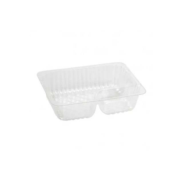 ▷ Barqueta Termosellable Maptipack PP Transparente 9500C 2 Compartimentos 700x600ml | EnvasesAlimentarios.es