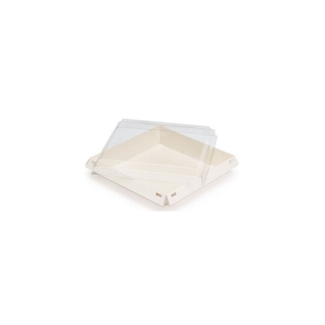 ▷ Envase Luxifood BC750CAR040PP Cartón Natural Interior Blanco 180x180x30mm | EnvasesAlimentarios.es