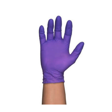 Guantes de Nitrilo Econo Azul Violáceo Sin Polvo Talla XL