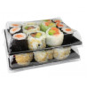 ▷ Plato de Presentación Quadripack RAV171N rPET con Tapa Transparente 135x135x46mm | EnvasesAlimentarios.es