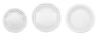 ▷ Plato Plástico PS Reutilizable 220mm | EnvasesAlimentarios.es