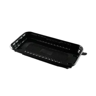 ▷ Base Rectangular Actipack 1410DXN30 rPET Negra 145x105x20mm | EnvasesAlimentarios.es