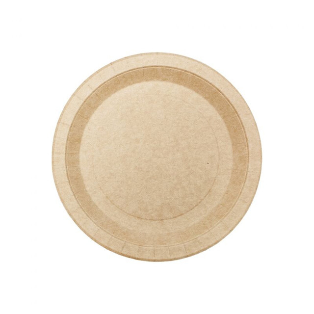 ▷ Plato Cartón Ecosostenible Kraft 180mm | EnvasesAlimentarios.es