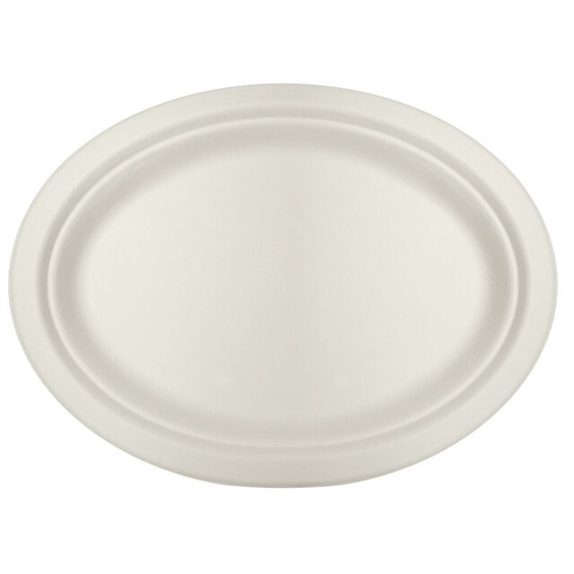 ▷ Plato Ovalado Caña de Azúcar 260x200mm | EnvasesAlimentarios.es