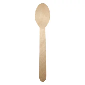 ▷ Cuchara de Madera Encerada 160mm | EnvasesAlimentarios.es