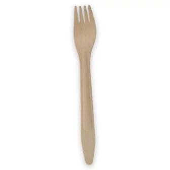 ▷ Tenedor de Madera Encerado 160mm | EnvasesAlimentarios.es