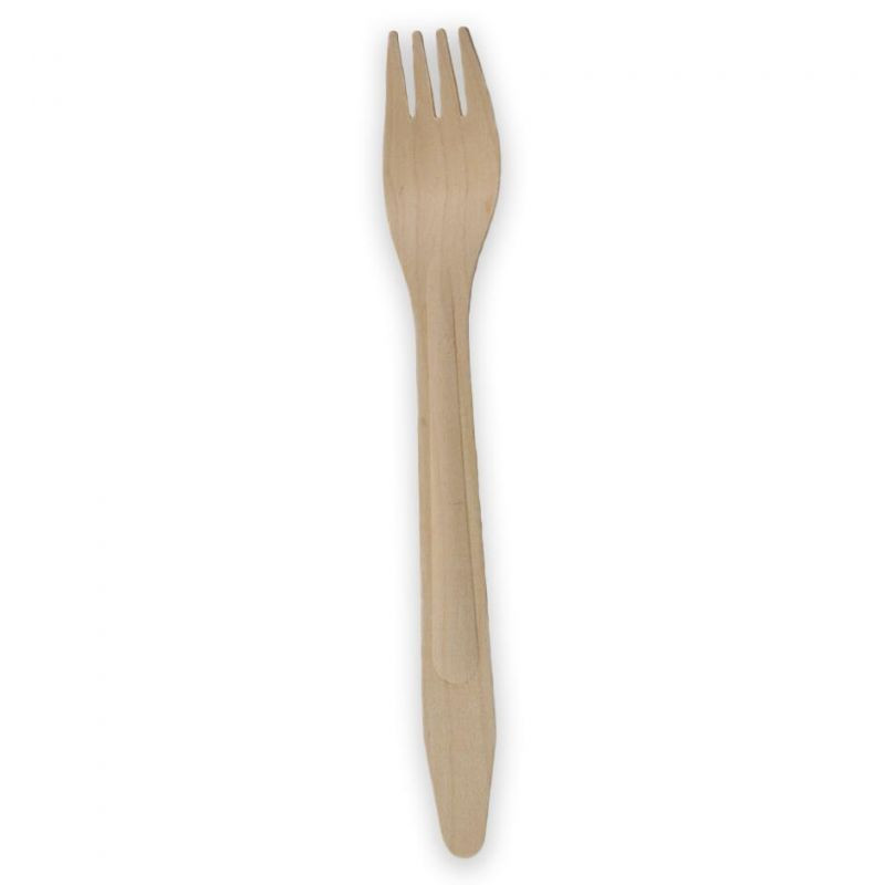 ▷ Tenedor de Madera Encerado 160mm | EnvasesAlimentarios.es