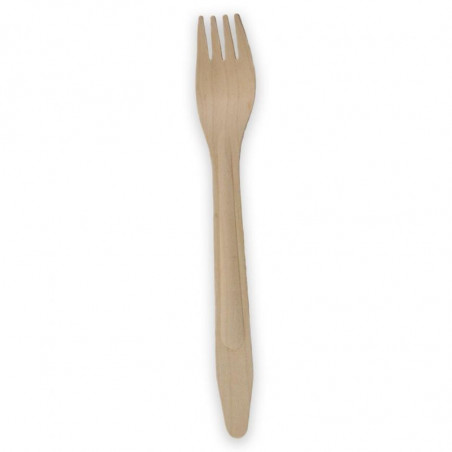 ▷ Tenedor de Madera Encerado 160mm | EnvasesAlimentarios.es