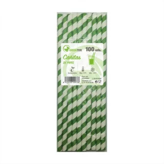 ▷ Pajitas Fibras Vegetales Compostables Rectas Sin Funda 6x200mm | EnvasesAlimentarios.es