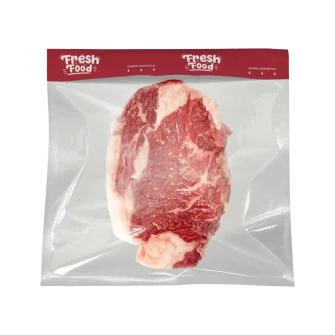 ▷ Bolsa con Solapa Roja Para Carnicería y Charcutería 250x300mm | EnvasesAlimentarios.es