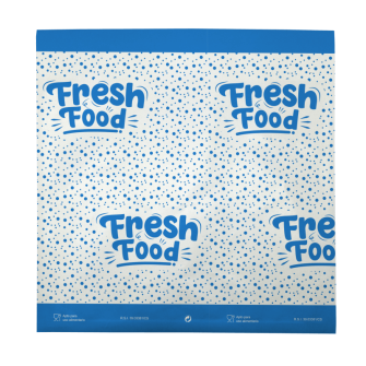 ▷ Bolsa con Solapa Azul Para Pescadería 360x300mm | EnvasesAlimentarios.es