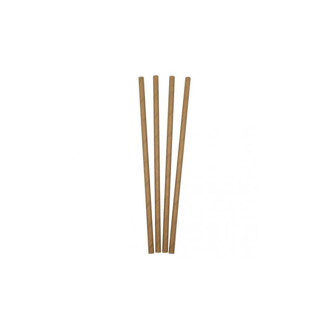 ▷ Pajitas de Papel Rectas Kraft 6x200mm | EnvasesAlimentarios.es