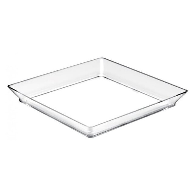 ▷ Mini-Plato Cuadrado Degustación Trasparente 60x60x4 mm | EnvasesAlimentarios.es