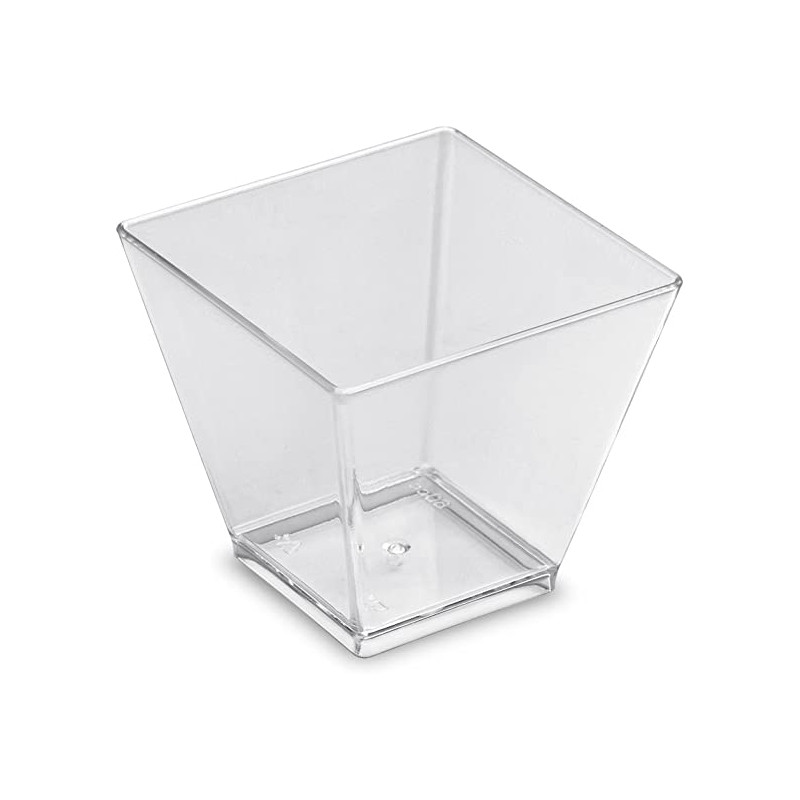 ▷ Vasito Degustación Trasparente 51x51x46mm 60ml | EnvasesAlimentarios.es