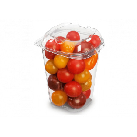 ▷ Vaso Bisagra Ventilado Distripack rPET 96x96x117mm | EnvasesAlimentarios.es