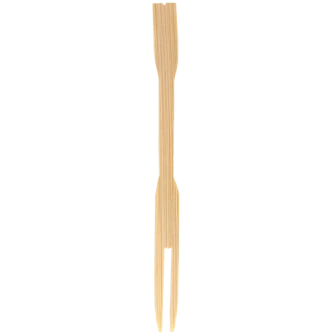 ▷ Mini Tenedor Bambú Cóctel 90mm | EnvasesAlimentarios.es
