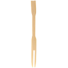 Mini Tenedor Bambú Cóctel 90mm