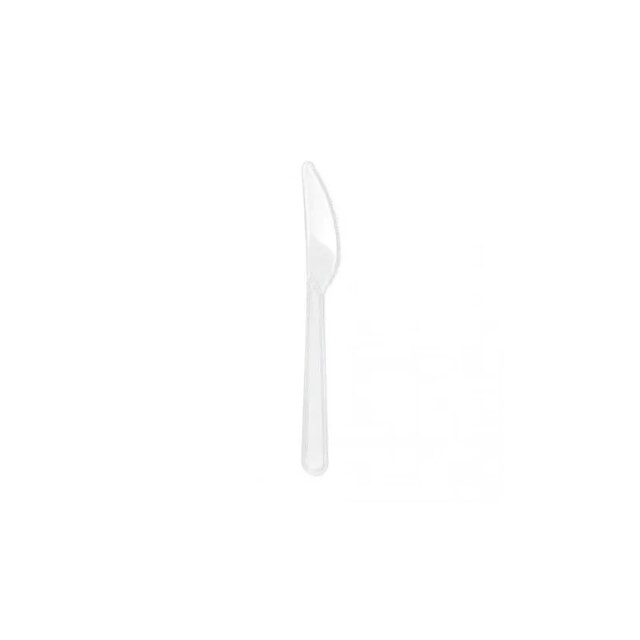 ▷  Cuchillo Lux PS Transparente Reutilizable 180mm | EnvasesAlimentarios.es