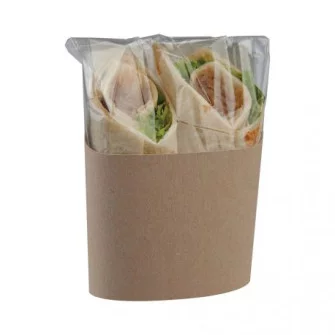 ▷ Envase para Bocadillos y Burritos Kraft 124/210x320mm | EnvasesAlimentarios.es