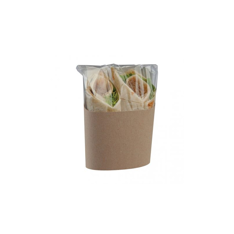 Envase Clasp® Clip para Bocadillos o Burritos Kraft y Bolsa PP 124/210x320mm