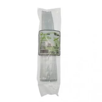 ▷ Cuchillo PS Transparente Reutilizable 180mm | EnvasesAlimentarios.es