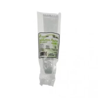 ▷ Cuchara Postre PS Transparente Reutilizable 145mm | EnvasesAlimentarios.es