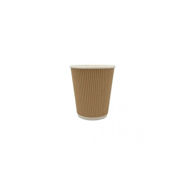 ▷ Vaso de Cartón Corrugado GreenTek 80mm 240ml | EnvasesAlimentarios.es