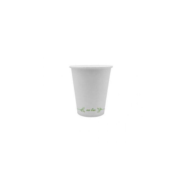 ▷ Vaso de Papel Eco-Line Sin Tapa GreenTek 62mm 120ml | EnvasesAlimentarios.es