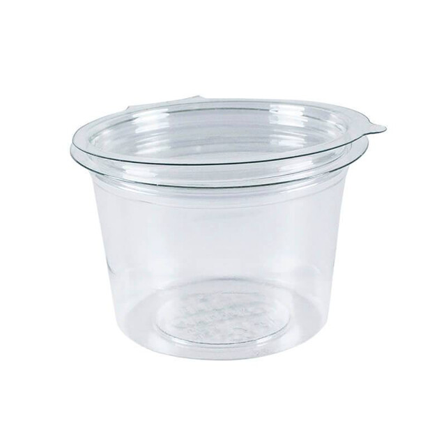 ▷ Salsera Olipack OLI401 rPET Redondo Tapa Bisagra 400ml | EnvasesAlimentarios.es