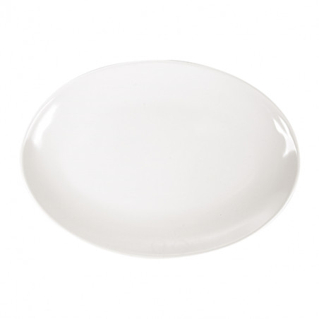 ▷ Platos Ovales Melamina Marfil Asami Ware Diámetro 255x180mm | EnvasesAlimentarios.es