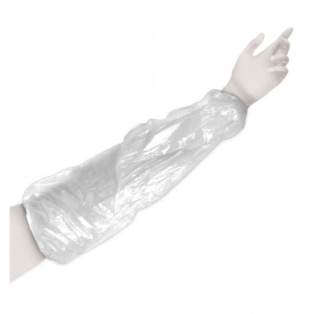 ▷ Manguitos Desechables Impermeables Protectores PE Blanco Talla Única | EnvasesAlimentarios.es