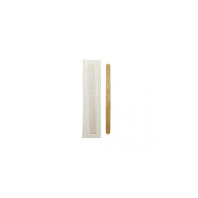 ▷ Agitador de Madera Enfundado Individual 90mm | EnvasesAlimentarios.es