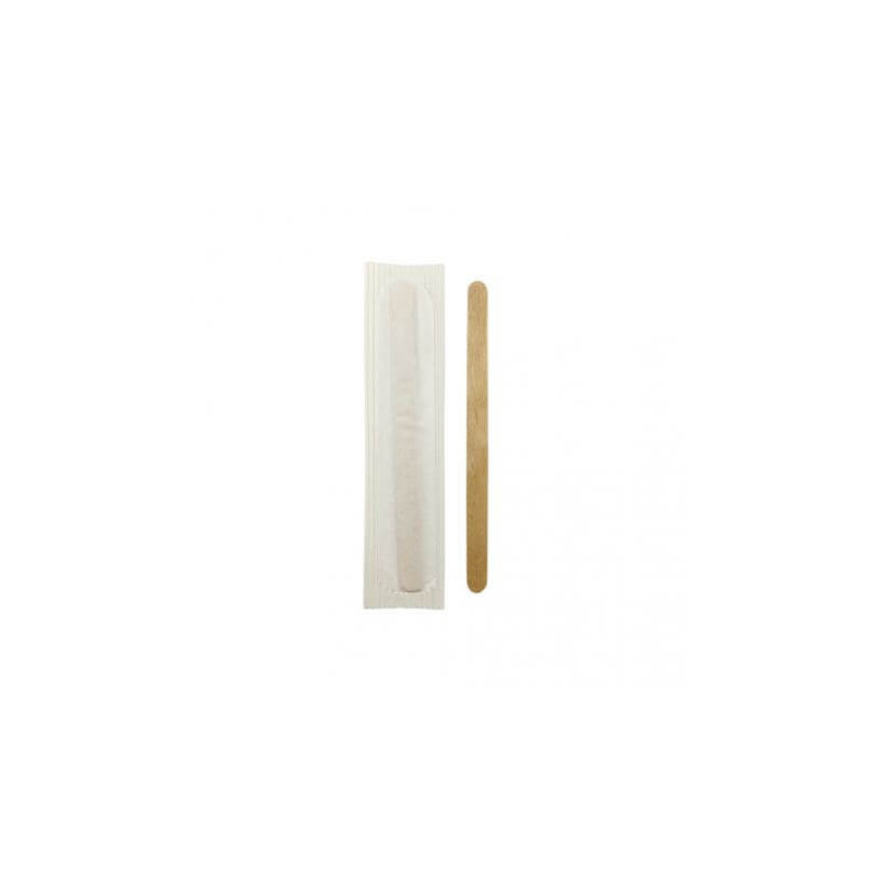▷ Agitador de Madera Enfundado Individual 90mm | EnvasesAlimentarios.es