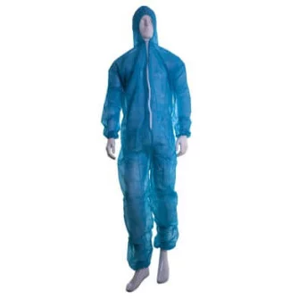 ▷ Mono Azul Desechable con Capucha TST Polipropileno XL | EnvasesAlimentarios.es