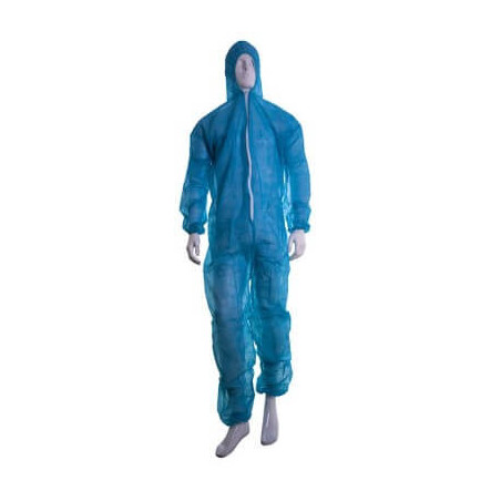 ▷ Mono Azul Desechable con Capucha TST Polipropileno XL