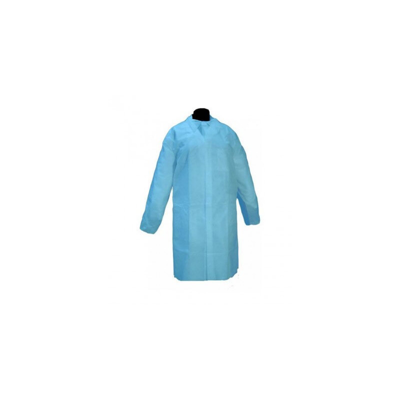 ▷ Bata Polipropileno Desechable Azul Industrial TST Talla XL | EnvasesAlimentarios.es