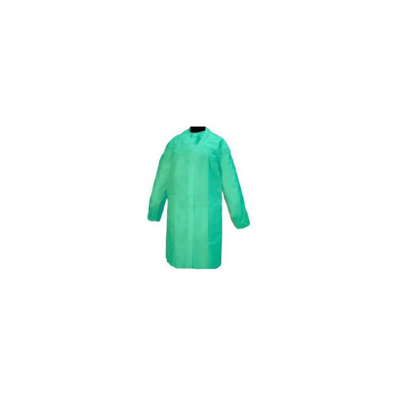▷ Bata Polipropileno Desechable Verde Industrial TST Talla XL | EnvasesAlimentarios.es