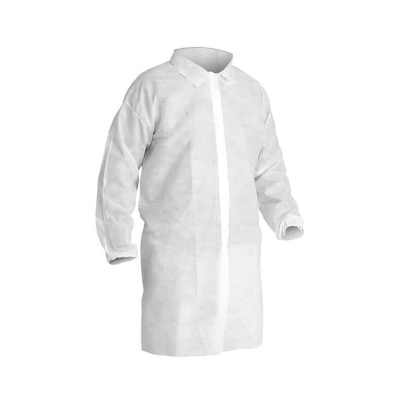▷ Bata Polipropileno Desechable Blanca Industrial TST Talla XXXL | EnvasesAlimentarios.es