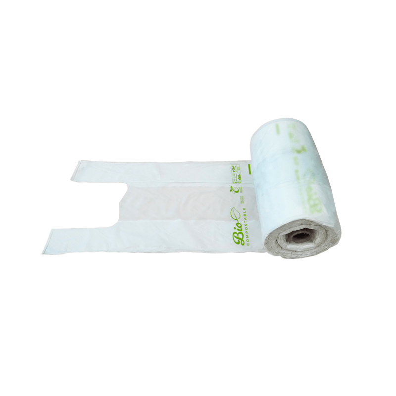 ▷ Bolsa Camiseta Bobina Compostable 400x500mm | EnvasesAlimentarios.es
