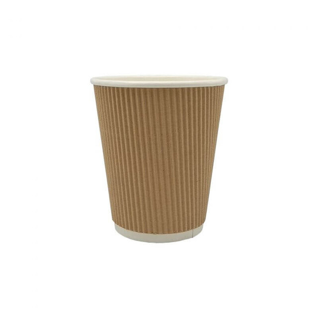 ▷ Vaso Cartón Corrugado Doble Capa 240ml | EnvasesAlimentarios.es