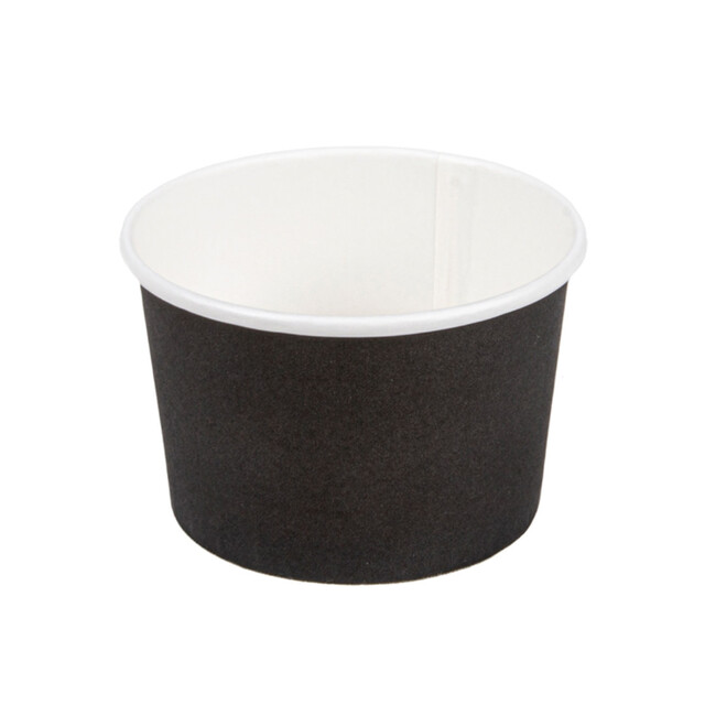 ▷ Tarrina Helado Cartón Negro 120ml | EnvasesAlimentarios.es