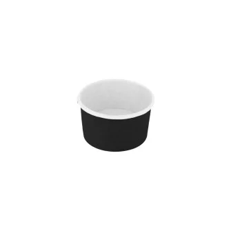 ▷ Tarrina Helado Cartón Negro 70ml | EnvasesAlimentarios.es
