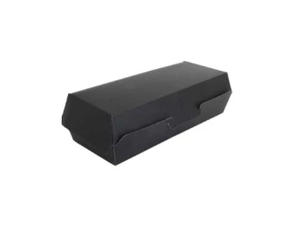 ▷ Caja Cartón Ondulado Negro Nano-Micro para Panini 265x122x70mm | EnvasesAlimentarios.es