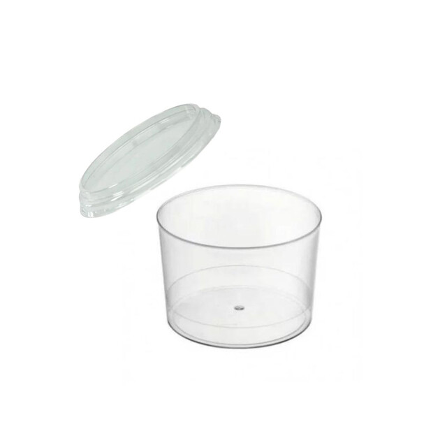 ▷ Vasito Moulipack BODEGA250C PS 250ml Incluye Tapa | EnvasesAlimentarios.es
